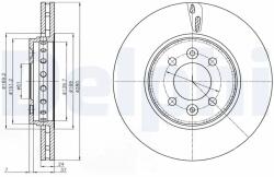 DELPHI Disc Frana Bg4536C Dacia Dokker/Dokker Pick-Up/Lodgy Renault Captur I/Clio Iii