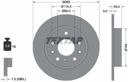 TEXTAR Disc Frana 92324703 Mazda Cx-30