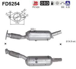 AS Filtru Funingine/Particule, Sist. De Esapament Fd5254 Fiat Talento Nissan Nv300 (FD5254)