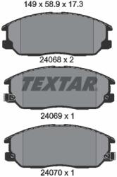 TEXTAR Set Placute Frana, Frana Disc 2406801 Kia Sorento I (2406801)