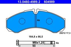 ATE Set Placute Frana, Frana Disc 13.0460-4989.2 Iveco Daily Ii/Daily Iii