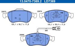 ATE Set Placute Frana, Frana Disc 13.0470-7369.2 Mercedes-Benz Citan/T-Class