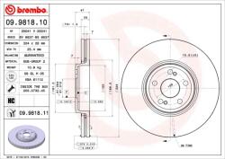 BREMBO Disc Frana 09.9818. 11 Renault Espace Iv/Vel Satis (09.9818.11)