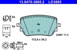 ATE Set Placute Frana, Frana Disc 13.0470-3885.2 Mercedes-Benz A-Class/B-Class/Cla