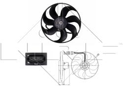 NRF Ventilator, Radiator 47397 Audi A3/Tt Seat Arosa/Cordoba/Ibiza Iii/Leon Vw Bora (47397)