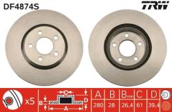 TRW Disc Frana Df4874S Chrysler Pt Cruiser Dodge Neon Ii