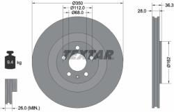 TEXTAR Disc Frana 92290405 Audi A6 C8/A6 E-Tron/A7/A8 D5/E-Tron/Q7/Q8/Q8 E-Tron