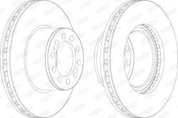 BERAL Disc Frana Bcr323A Mercedes-Benz Actros/Actros Mp4 / Mp5/Antos/Arocs/Atego/Axor (BCR323A)