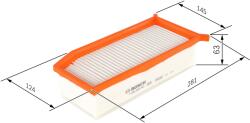Bosch Filtru Aer F026400343 Dacia Dokker/Dokker Pick-Up/Duster/Lodgy/Logan Ii