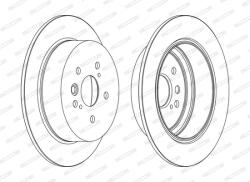 FERODO Disc Frana Ddf1486C Chery Tiggo Toyota Rav 4 I/Rav 4 Ii