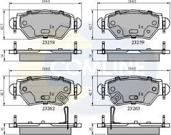 COMLINE Set Placute Frana, Frana Disc Cbp31504 Chevrolet Astra/Corsa/Zafira Opel Astra G