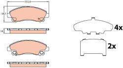 TRW Set Placute Frana, Frana Disc Gdb3644 Mitsubishi Cantervii (GDB3644)