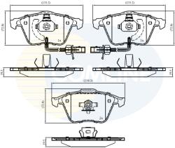 COMLINE Set Placute Frana, Frana Disc Cbp11753 Audi A4 B5/A4 B6/A4 B7/A6 C6/A8 D3