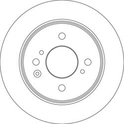 TRW Disc Frana Df6875 Honda Jazz V (DF6875)
