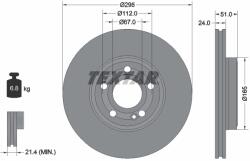 TEXTAR Disc Frana 92323505 Mercedes-Benz A-Class/B-Class/Cla/Cla Shooting Brake