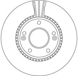 TRW Disc Frana Df4283 Hyundai Coupe I/Coupe Ii/Sonata V/Sonata Vi/Sonata Vii/Tiburon