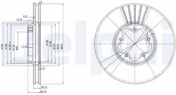 DELPHI Disc Frana Bg3676 Ford Transit/Transit Tourneo (BG3676)