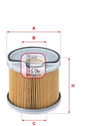 SOFIMA Filtru Combustibil S6691N Citroën Berlingo / Berlingo First/C5 I/Evasion/Jumpy I (S6691N)