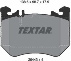 TEXTAR Set Placute Frana, Frana Disc 2644303 Mercedes-Benz C-Class/C-Class All-Terrain (2644303)