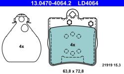 ATE Set Placute Frana, Frana Disc 13.0470-4064.2 Chrysler Crossfire Mercedes-Benz Clk