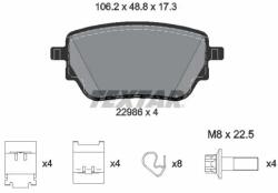 TEXTAR Set Placute Frana, Frana Disc 2298601 Mercedes-Benz A-Class/B-Class/Cla/Gla/Glb