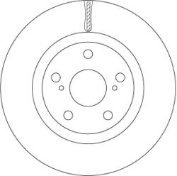 TRW Disc Frana Df6675 Toyota Aurion/Avalon/Camry/Matrix