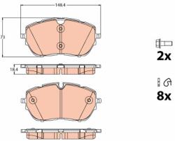 TRW Set Placute Frana, Frana Disc Gdb2121 Peugeot 308 Ii/308 Sw Ii/508 Ii/508 Sw Ii