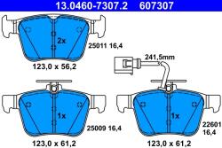 ATE Set Placute Frana, Frana Disc 13.0460-7307.2 Audi A3/Q3/Tt (13.0460-7307.2)
