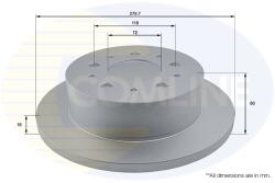 COMLINE Disc Frana Adc1577 Citroën Jumper I/Jumper Ii Fiat Ducato Opel Movano C (ADC1577)