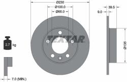 TEXTAR Disc Frana 92082503 Audi A1/A1 Allstreet/A1 City Carver/A2/A3/Tt Seat Arona/Leon (92082503)
