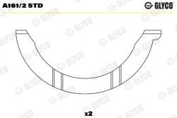 GLYCO Saiba Distantier, Arbore Cotit A161/2Std Citroën C4/C4 I/C4 Ii/C4 Picasso I/C5 I (A161/2STD)