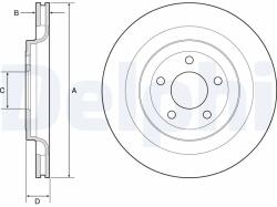 DELPHI Disc Frana Bg4832C Ford Usa Mustang (BG4832C)