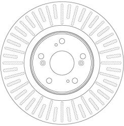 TRW Disc Frana Df6437 Honda Accord Ix/Accord Viii (DF6437)