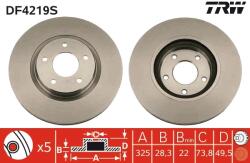 TRW Disc Frana Df4219S Daimler Daimler Xj Jaguar Xj/Xk 8 (DF4219S)