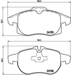 BREMBO Set Placute Frana, Frana Disc P10011 Baic Senova/Senova D60 Chevrolet Vectra