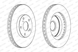 FERODO Disc Frana Ddf1646C Lexus Es Toyota Aurion/Auris/Avalon/Camry/Mark X Zio I/Mirai