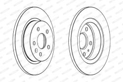 FERODO Disc Frana Ddf1872C Chevrolet Aveo/Cruze/Trax Opel Astra J/Astra J Gtc/Mokka X (DDF1872C)