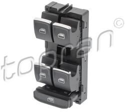 TOPRAN Comutator, Macara Geam Pe Partea Soferului 120493 Skoda Octavia Iii
