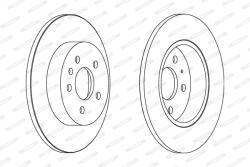 FERODO Disc Frana Ddf1423C Audi A4 B7 Seat Exeo (DDF1423C)