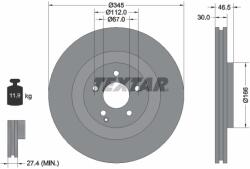 TEXTAR Disc Frana 92123603 Mercedes-Benz C-Class/C-Class T-Model/Clk