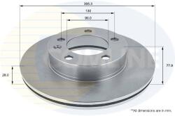 COMLINE Disc Frana Adc1125V Nissan Interstar Opel Movano A Renault Master Ii/Master Pro (ADC1125V)