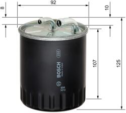 Bosch Filtru Combustibil 1457434437 Chrysler 300C Mercedes-Benz A-Class/B-Class/Clk (1457434437)