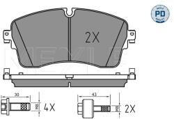MEYLE Set Placute Frana, Frana Disc Punte Fata 0252248517/Pd Jaguar E-Pace