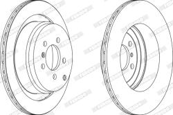 FERODO Disc Frana Ddf1437C-1 Land Rover Range Rover Iii (DDF1437C-1)