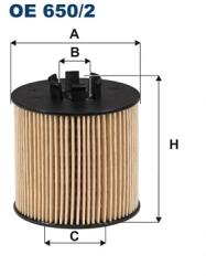 FILTRON Filtru Ulei Oe650/2 Audi A3 Seat Altea/Cordoba/Ibiza Iii/Ibiza Iv/Leon Vw Eos (OE650/2)