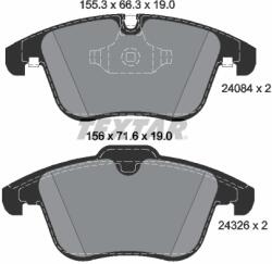 TEXTAR Set Placute Frana, Frana Disc 2408401 Daimler Super Eight Jaguar S-Type Ii/Xf I
