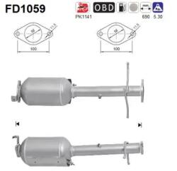AS Filtru Funingine/Particule, Sist. De Esapament Fd1059 Ford Tourneo Connect