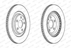 FERODO Disc Frana Ddf2383C Audi A4 B8/A4 B9/A5/A6 C7/A6 C8/A7/A8 D4/A8 D5/Q5/Q7 (DDF2383C)