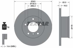 TEXTAR Disc Frana 92020300 Mercedes-Benz G-Class Puch G-Modell (92020300)