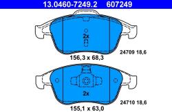 ATE Set Placute Frana, Frana Disc 13.0460-7249.2 Renault Clio Iv/Laguna/Laguna Iii